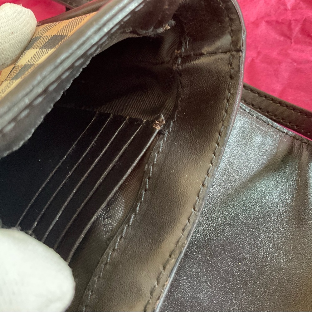 Burberry Tan and Black Check Crossbody Bag - Picture 10 of 13